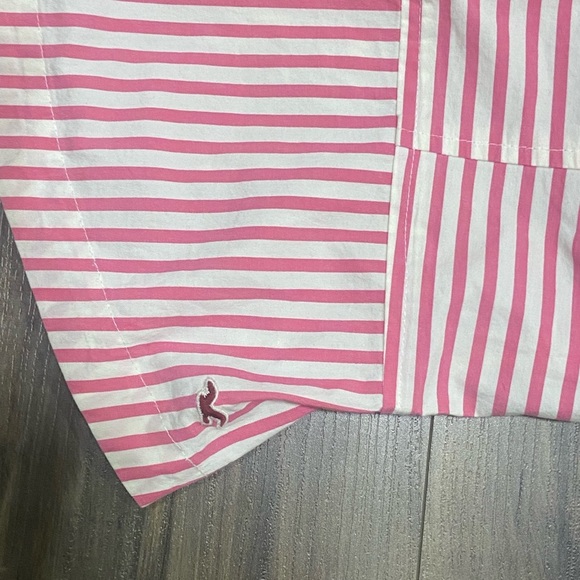 Vintage Hollister Pink and White Striped Top - Picture 3 of 5